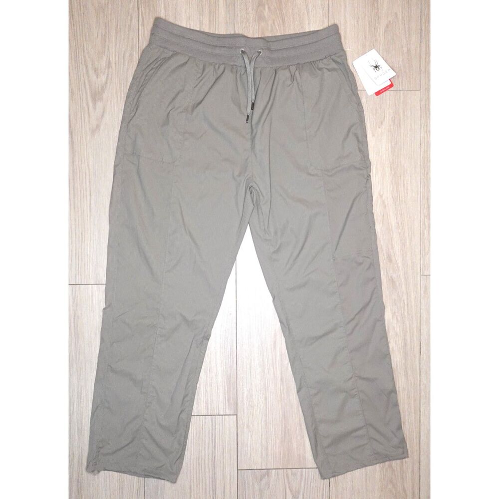 Spyder Mens Active Jogger Pants XL Drawstring Ankle Soft Fabric MSRP $99 Tan NWT